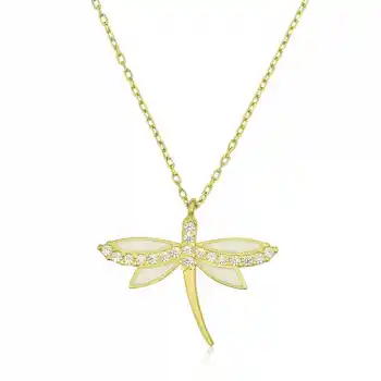 Gümüş Gold Yusufçuk Bayan Kolye