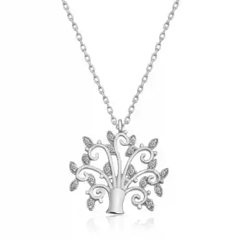 Gümüş Hayat Ağacı Bayan Kolye