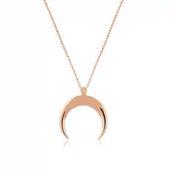 Gümüş Hilal Kolye