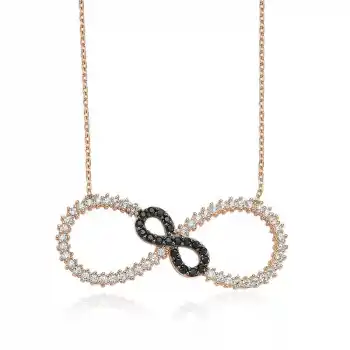 Gümüş İki Sonsuzluk Bayan Kolye