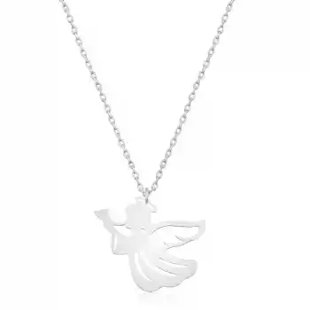 Gümüş Kanatlı Melek Bayan Kolye