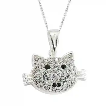 Gümüş Kedi Bayan Kolye