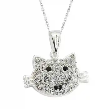 Gümüş Kedi Bayan Kolye