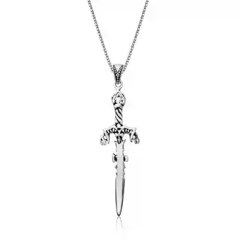 Gümüş Kılıç Erkek Kolye