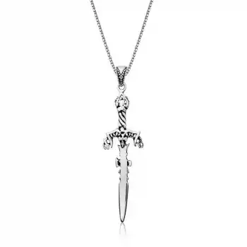 Gümüş Kılıç Erkek Kolye