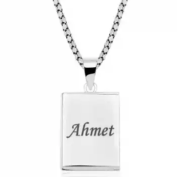 Gümüş Kişiye Özel İçi Açılabilen Cevşen Kolye