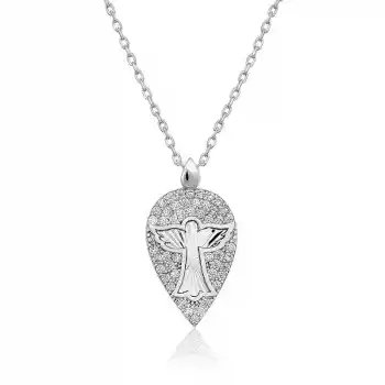 ​Gümüş Melek Damla Bayan Kolye