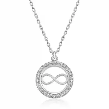 Gümüş Minik Sonsuzluk Bayan Kolye