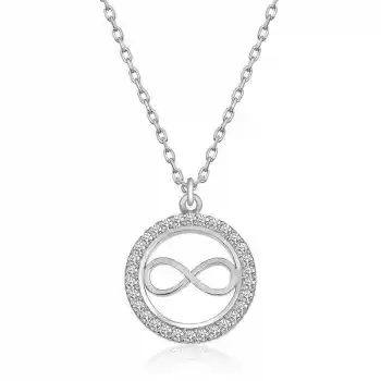 Gümüş Minik Sonsuzluk Bayan Kolye