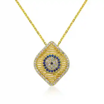 Gümüş Nazar Bayan Kolye