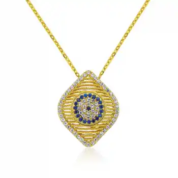 Gümüş Nazar Bayan Kolye