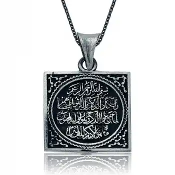 Gümüş Nazar Duası Bayan Kolye