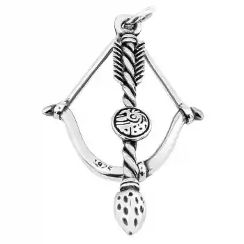 Gümüş Ok Yay Erkek Kolye Ucu