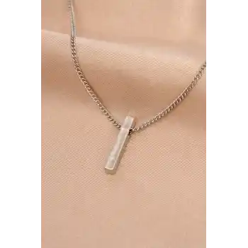 Gümüş Renk Metal Kolye