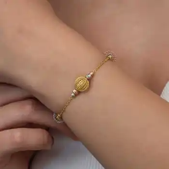 Gümüş Renkli Toplu Dorika Kadın Bileklik