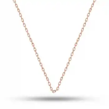 Gümüş Rose 0.30 Mikron 45 Cm Forse Kadın Zincir