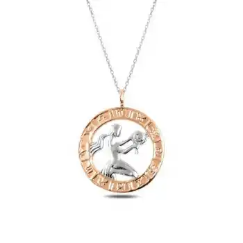 ​Gümüş Rose Başak Burcu Kolye