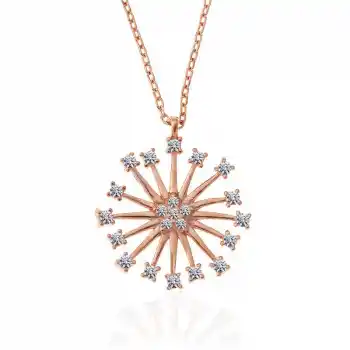 ​Gümüş Rose Çiçek Kadın Kolye