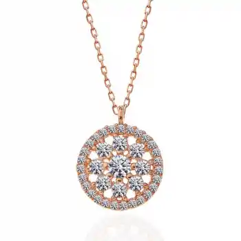 ​Gümüş Rose Çiçek Kadın Kolye