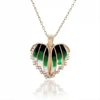 Gümüş Rose Kalpli İsimli Bayan Kolye