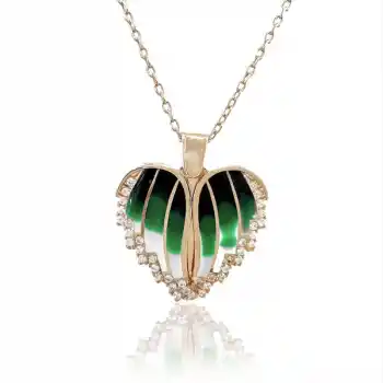 Gümüş Rose Kalpli İsimli Bayan Kolye