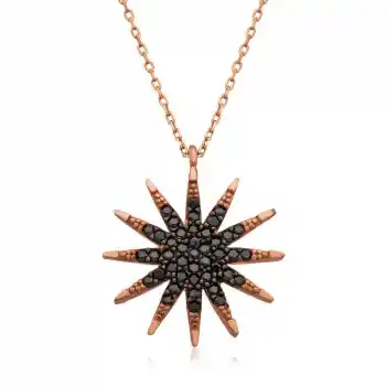 Gümüş Rose Kutup Yıldızı Bayan Kolye