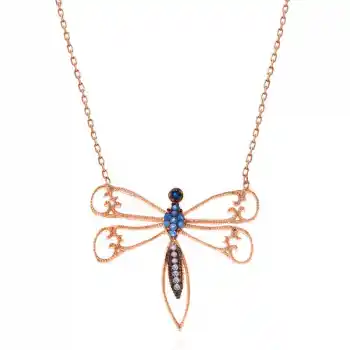 Gümüş Rose Yusufçuk Kadın Kolye