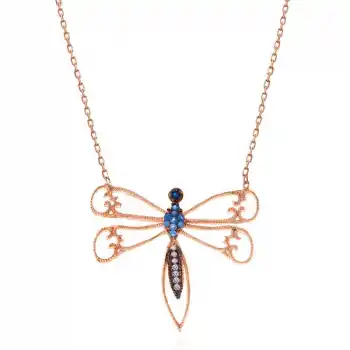 Gümüş Rose Yusufçuk Kadın Kolye