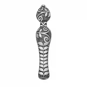 Gümüş Sarmaşık Desenli Tesbih İmamesi