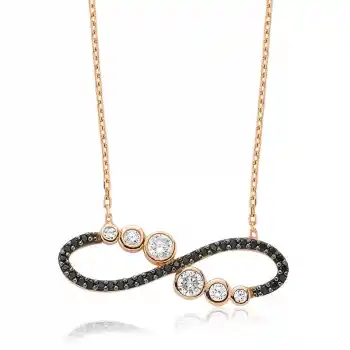 Gümüş Su Yolu Sonsuzluk Bayan Kolye