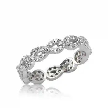 Gümüş Tamtur Sonsuzluk Bayan Yüzük