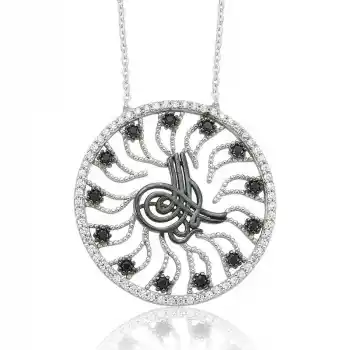 Gümüş Tuğra Bayan Kolye