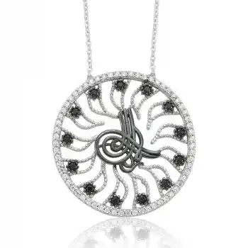 Gümüş Tuğra Bayan Kolye