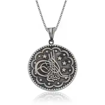 Gümüş Tuğra Kolye