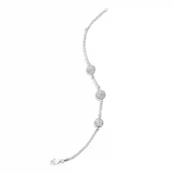 Gümüş Üç Toplu Bayan Bileklik