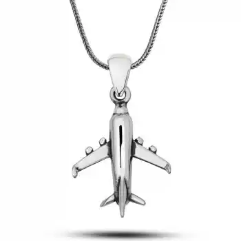 ​Gümüş Uçak Kolye