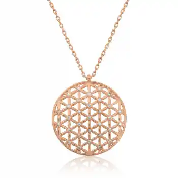 ​​​Gümüş Yaşam Çiçeği Kolye