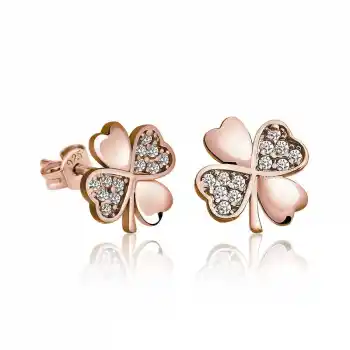 Gümüş Yonca Kadın Küpe