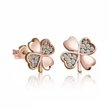 Gümüş Yonca Kadın Küpe