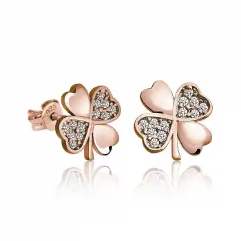 Gümüş Yonca Kadın Küpe