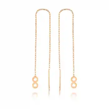 Gümüş Zincirli Sonsuzluk Küpe