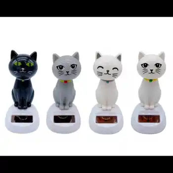 Güneş Enerjili Solar Sallanan Kedi 1 Adet