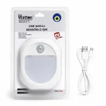 Hareket Sensörlü USB Şarjlı LED Lamba WT-739