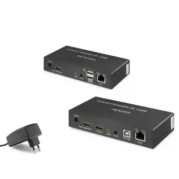 Hdmi Kvm Extender 4K 120 M - Siyah HDX1306