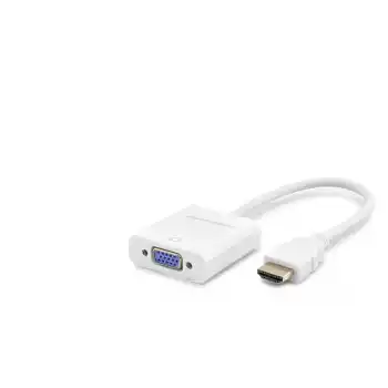 Hdmi To Vga Dişi Görüntü Dönüştürücü 1080P - Beyaz HDX2020B