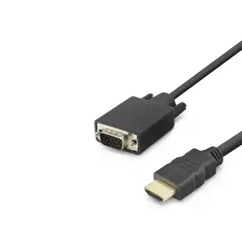 Hdmi To Vga Görüntü Kablosu 1080P 1.8 M - Siyah HDX7872