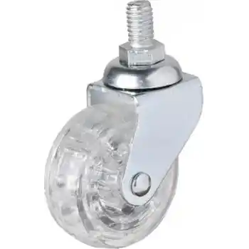 Hts 326 - 50x20 mm Şeffaf Makaralı Vidalı Teker 4 Adet