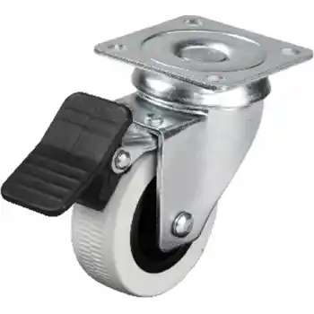 Hts 334 - 50x20 mm Çift Bilyalı Tablalı Frenli Teker 4 Adet