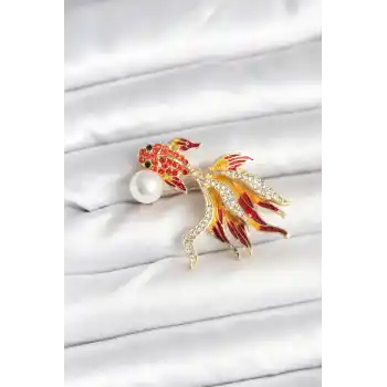 Japon Balığı Model Broş