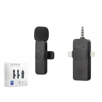 Kablosuz Mikrofon 3.5 Mm + Type-C + Lıghtnıng Siyah HDX2781